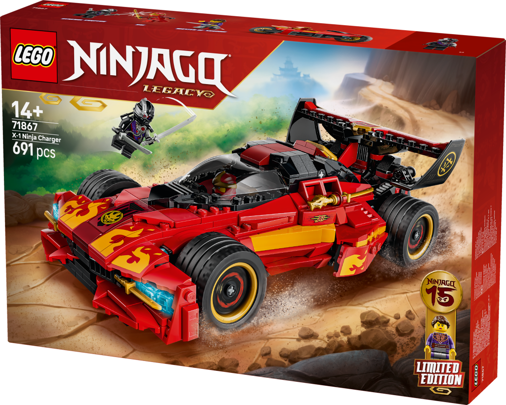 boîte LEGO NINJAGO 71867 Le Chargeur Ninja X-1 : 15e Anniversaire