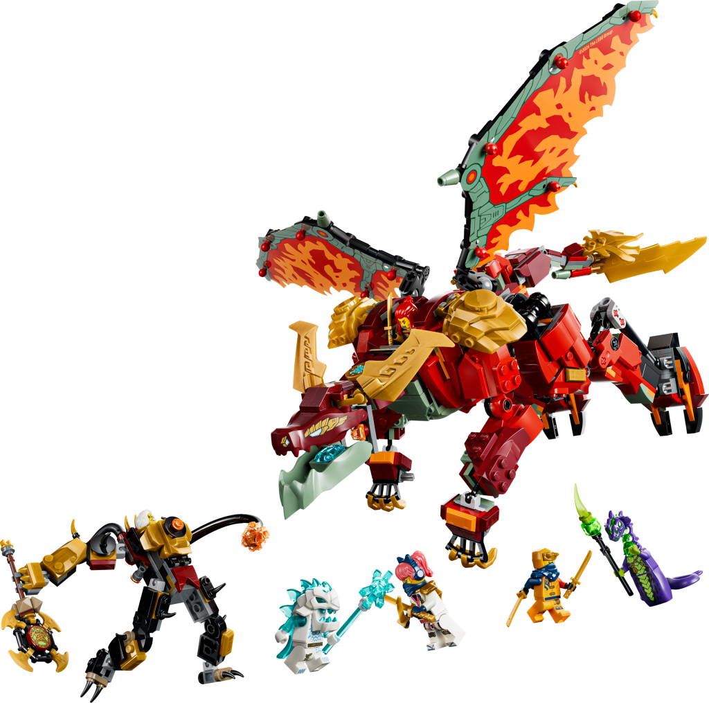 LEGO NINJAGO 71868 Le Robot Dragon Transformable de Braséra