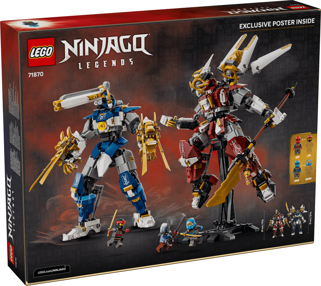 boîte LEGO NINJAGO 71870 Les Robots Titan Jumeaux