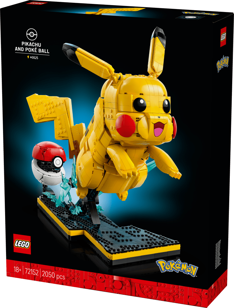 boîte LEGO Pokémon 72152 Pikachu et Poké Ball