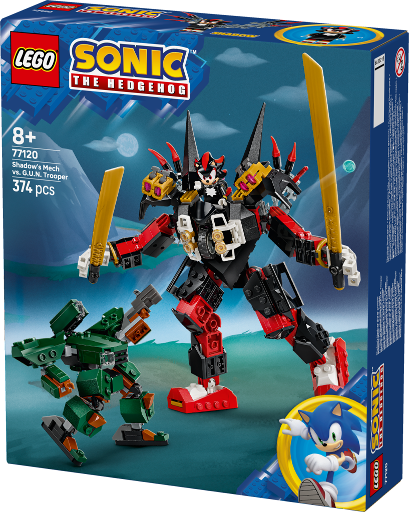 boîte LEGO Sonic the Hedgehog 77120 Le Robot de Shadow Contre le G.U.N. Trooper