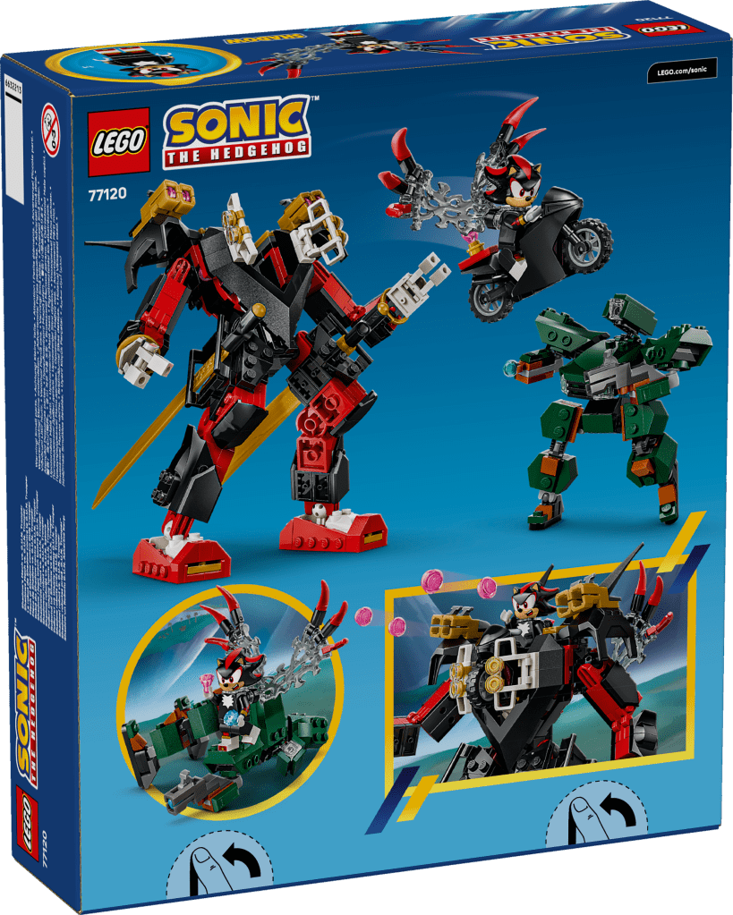 boîte LEGO Sonic the Hedgehog 77120 Le Robot de Shadow Contre le G.U.N. Trooper