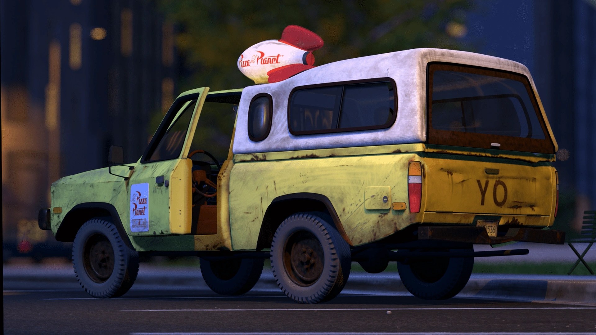 camionnette toy story