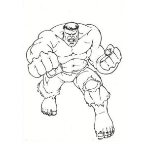 coloriage hulk