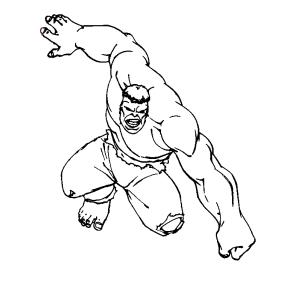 coloriage hulk