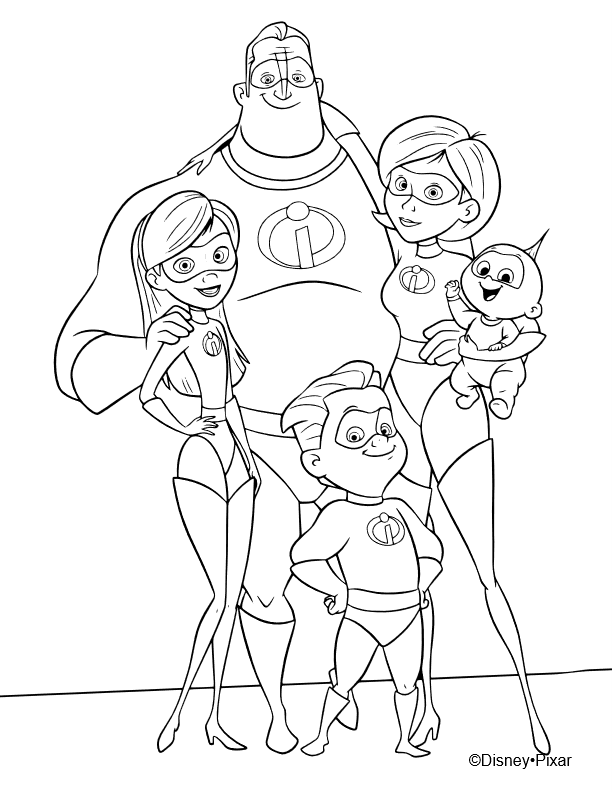 coloriage les indestructibles