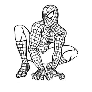 coloriage spider-man