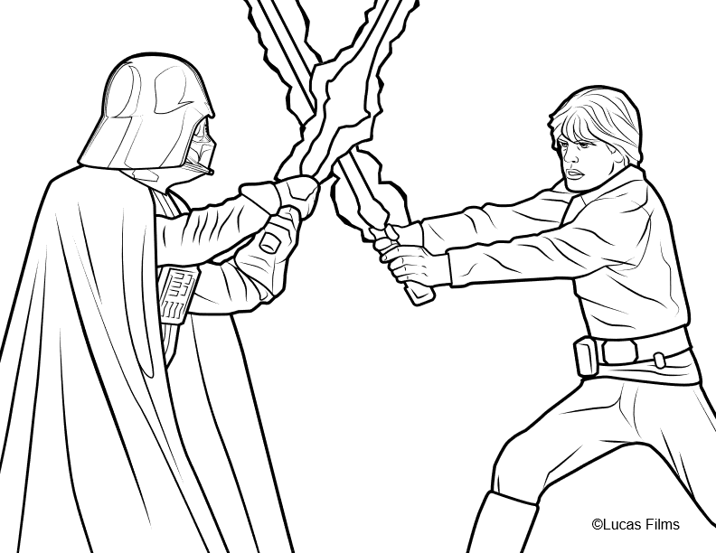 coloriage star wars