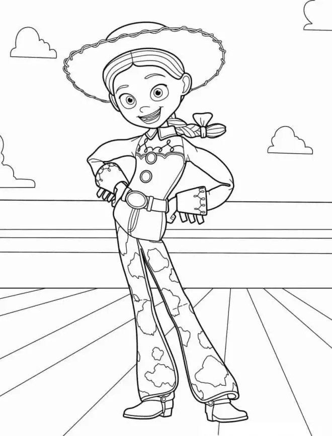 coloriage Toy story Jessie