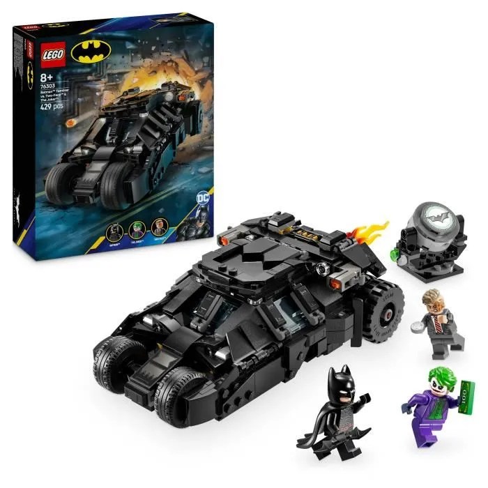 LEGO DC Batman 76303 La Batmobile Tumbler de Batman contre Double-Face et Le Joker