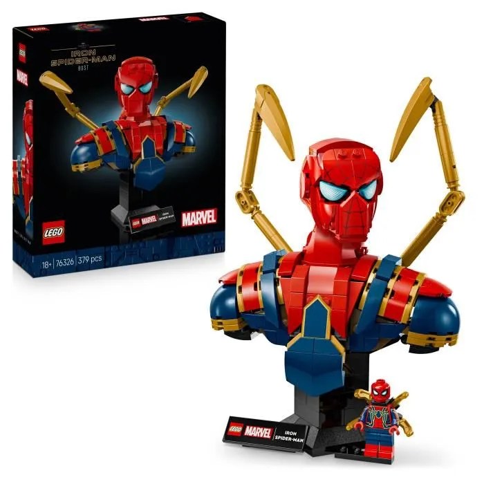 LEGO Marvel 76326 Buste d’Iron Spider-Man