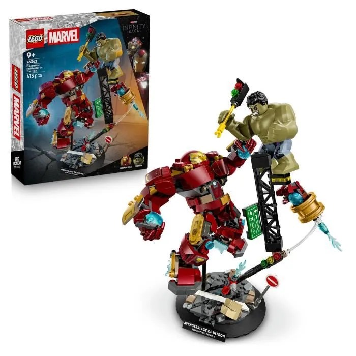 LEGO Marvel 76343 Le Combat Légendaire entre Hulkbuster et Hulk