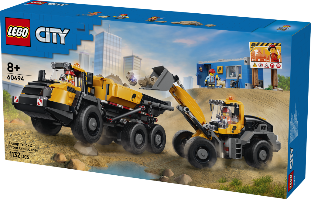 boîte LEGO City 60494 Le Camion-Benne et la Chargeuse Frontale