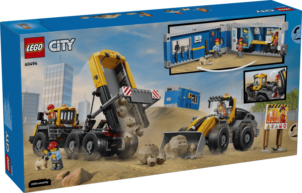 boîte LEGO City 60494 Le Camion-Benne et la Chargeuse Frontale