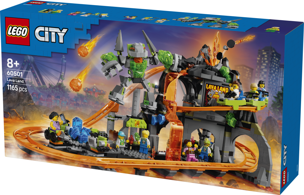 boîte LEGO City 60501 Le Parc d'Attractions de Lava Land