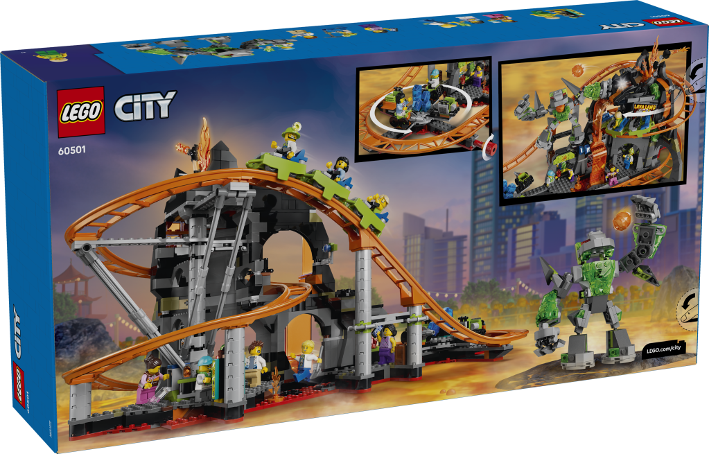 boîte LEGO City 60501 Le Parc d'Attractions de Lava Land