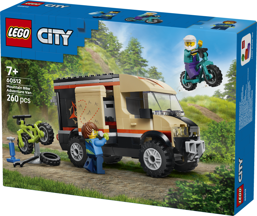 boîte LEGO City 60512 Le Camping-Car d'Aventures et ses VTT