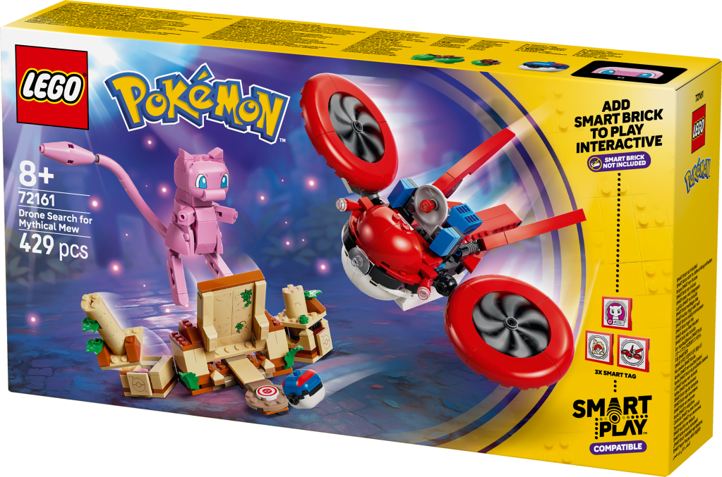 boîte LEGO Pokémon 72161 SMART Play : recherche de Mew fabuleux en drone