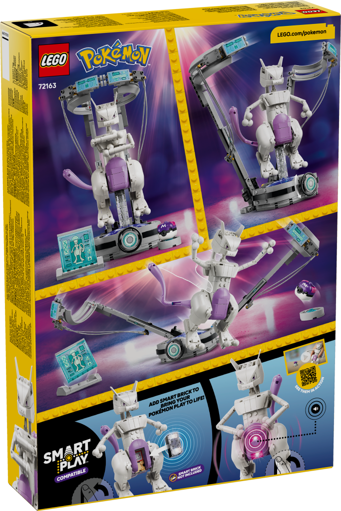 boîte LEGO Pokémon 72163 SMART Play : L'évasion du labo de Mewtwo
