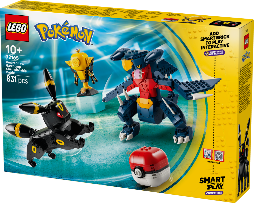 boîte LEGO Pokémon 72165 SMART Play : Le combat entre Noctali et Carchacrok