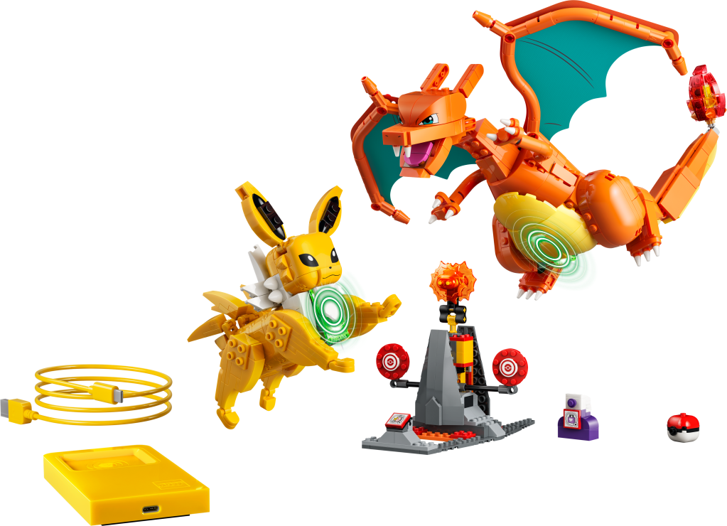 LEGO Pokémon 72167 SMART Play : Le Combat Ultime entre Dracaufeu et Voltali