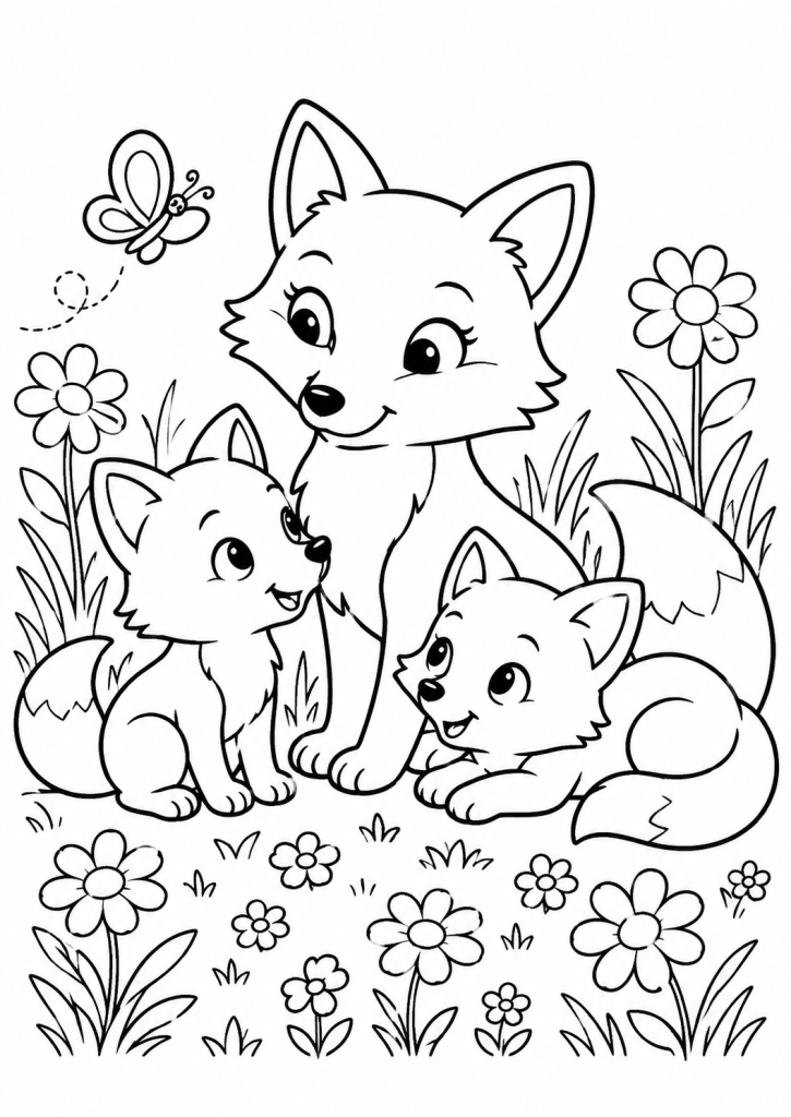 coloriage nature vacances