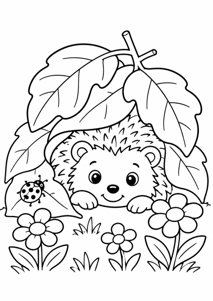 coloriage nature vacances