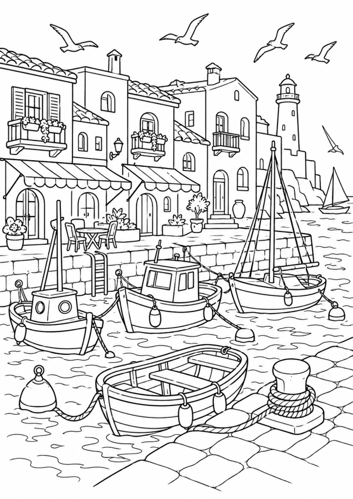 coloriage vacances été plage