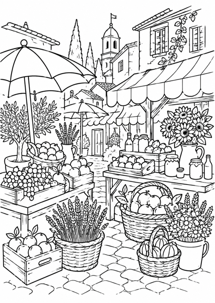 coloriage été maternelle