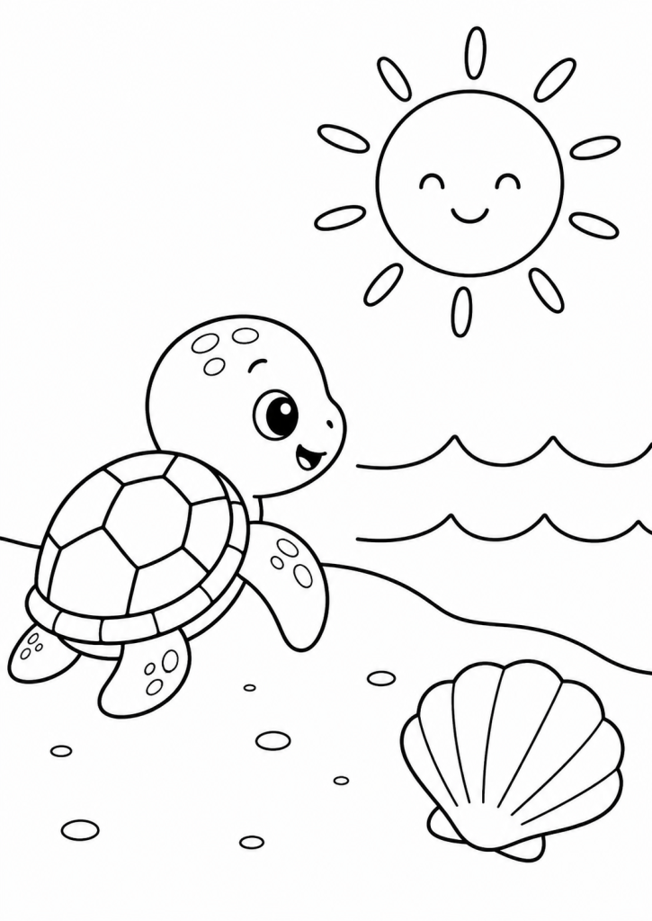 coloriage maternelle été 