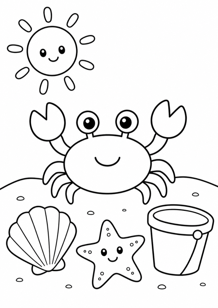 coloriage maternelle été 