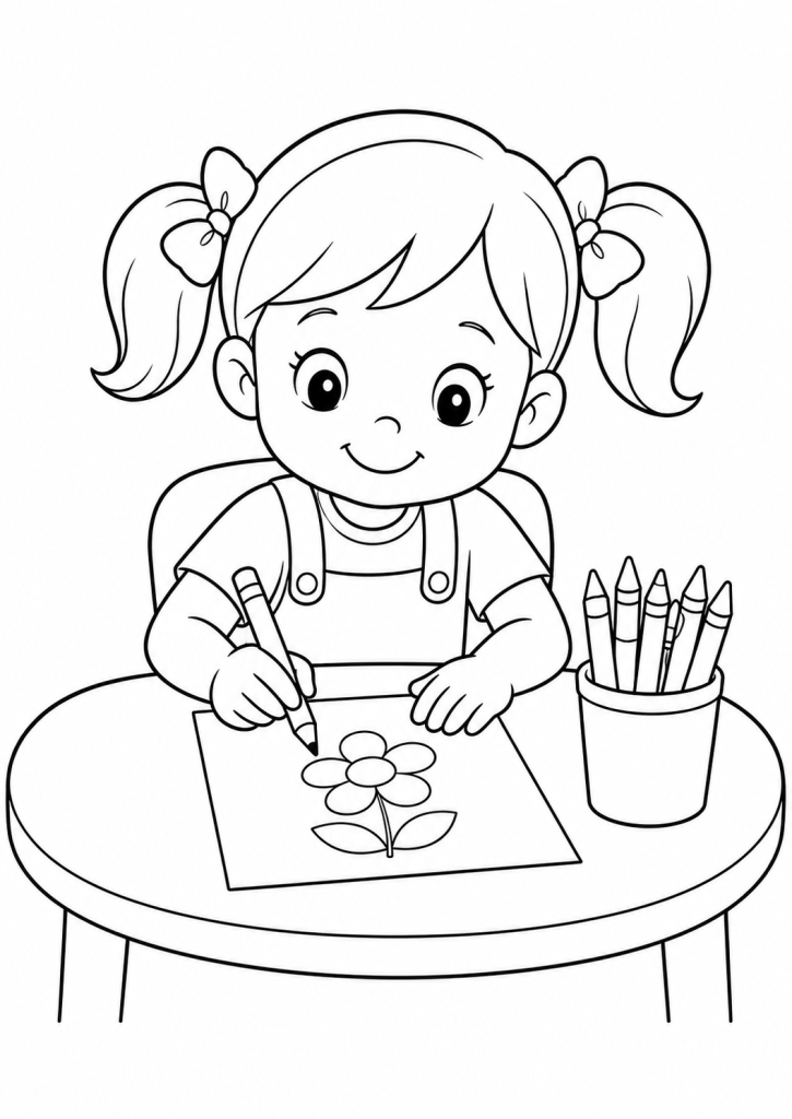 coloriage rentré maternelle école