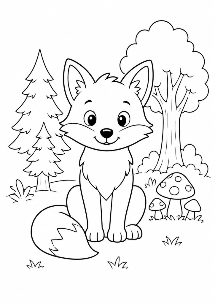 coloriage animaux nature