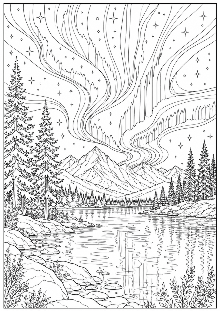 coloriage adulte nature