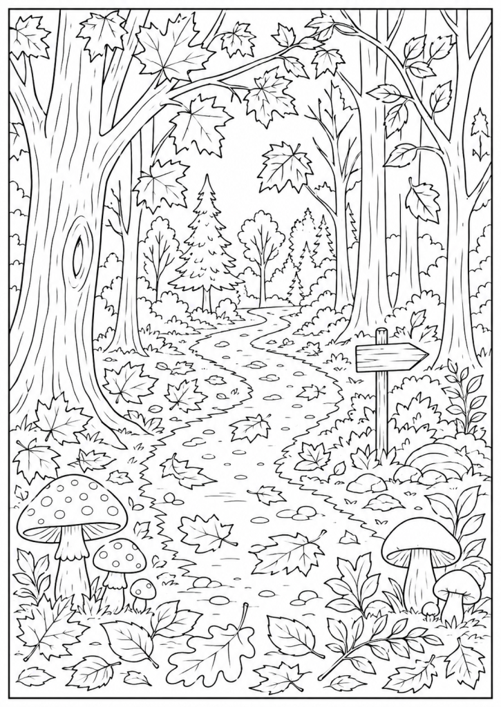 coloriage adulte nature