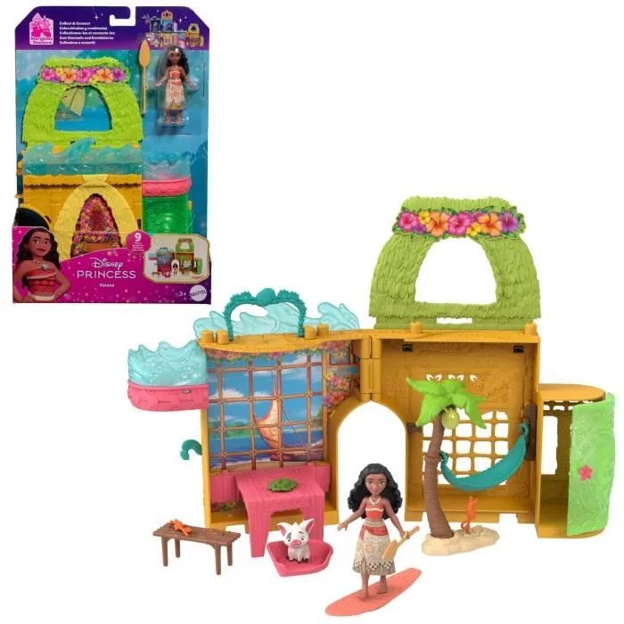 Disney Vaiana Histoires à empiler Coffret de maison de poupée