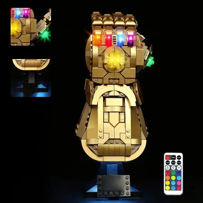 led lego gant de l'infini de thanos