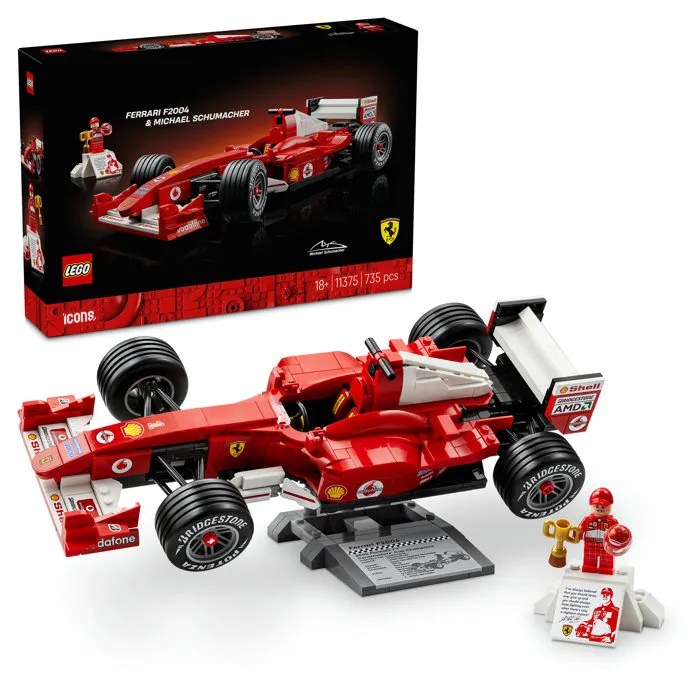 LEGO Icons 11375 Ferrari F2004 et Michael Schumacher