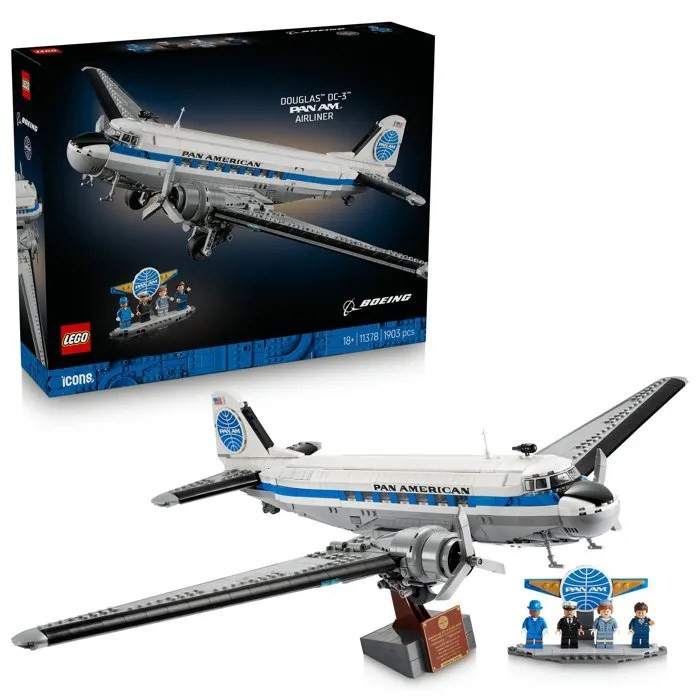 LEGO Icons 11378 Avion de Ligne Douglas DC-3 de la PAN AM