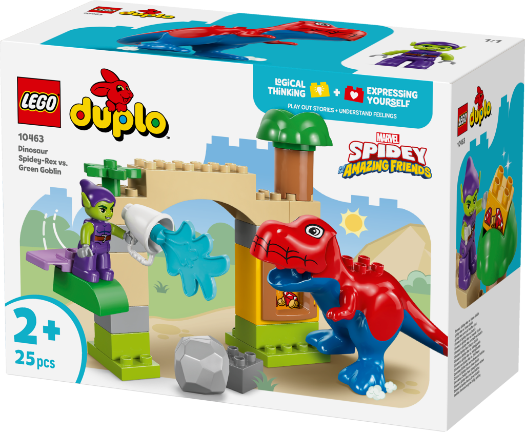 boîte LEGO® DUPLO Marvel 10463 Spidey-Rex contre le Bouffon Vert