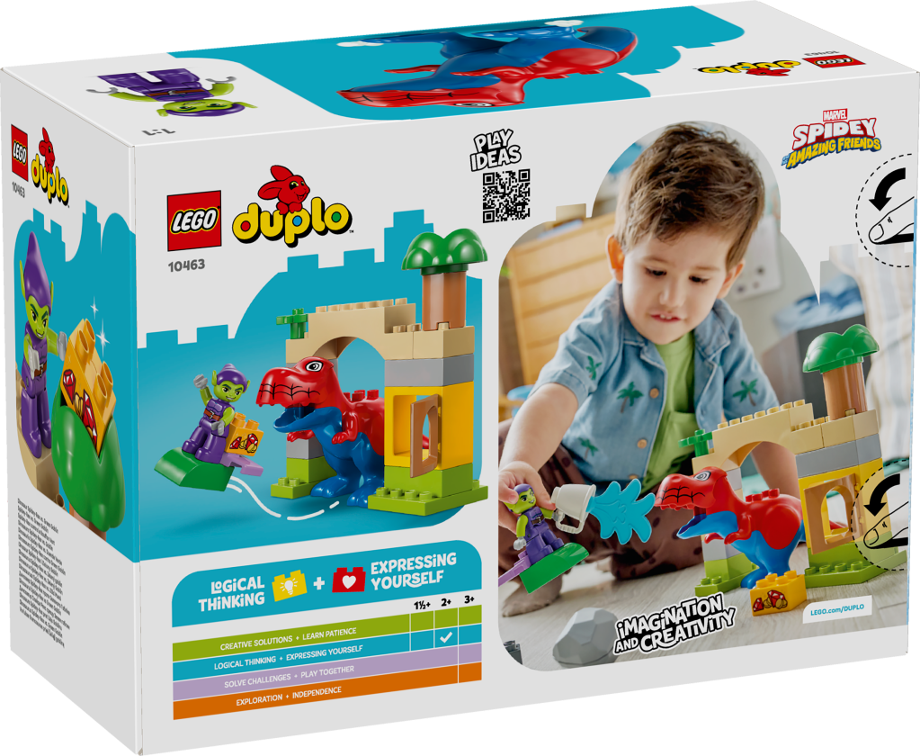 boîte LEGO® DUPLO Marvel 10463 Spidey-Rex contre le Bouffon Vert