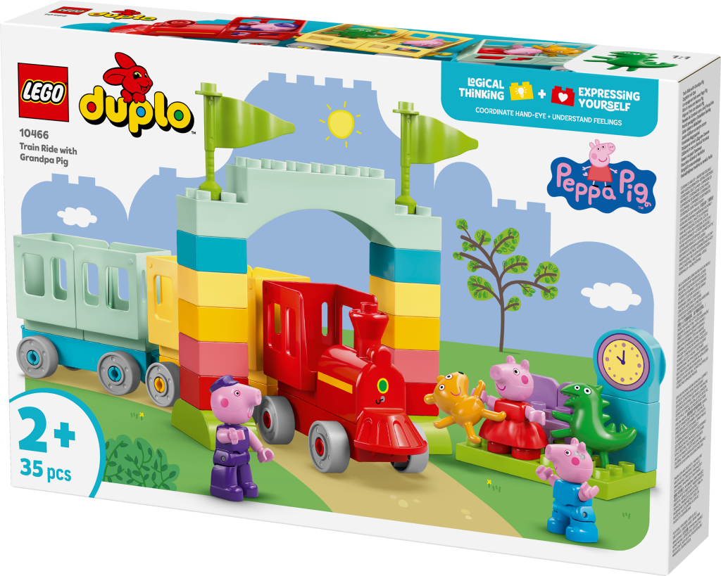 boîte LEGO® DUPLO Peppa Pig 10466 Le Voyage en Train avec Papy Pig