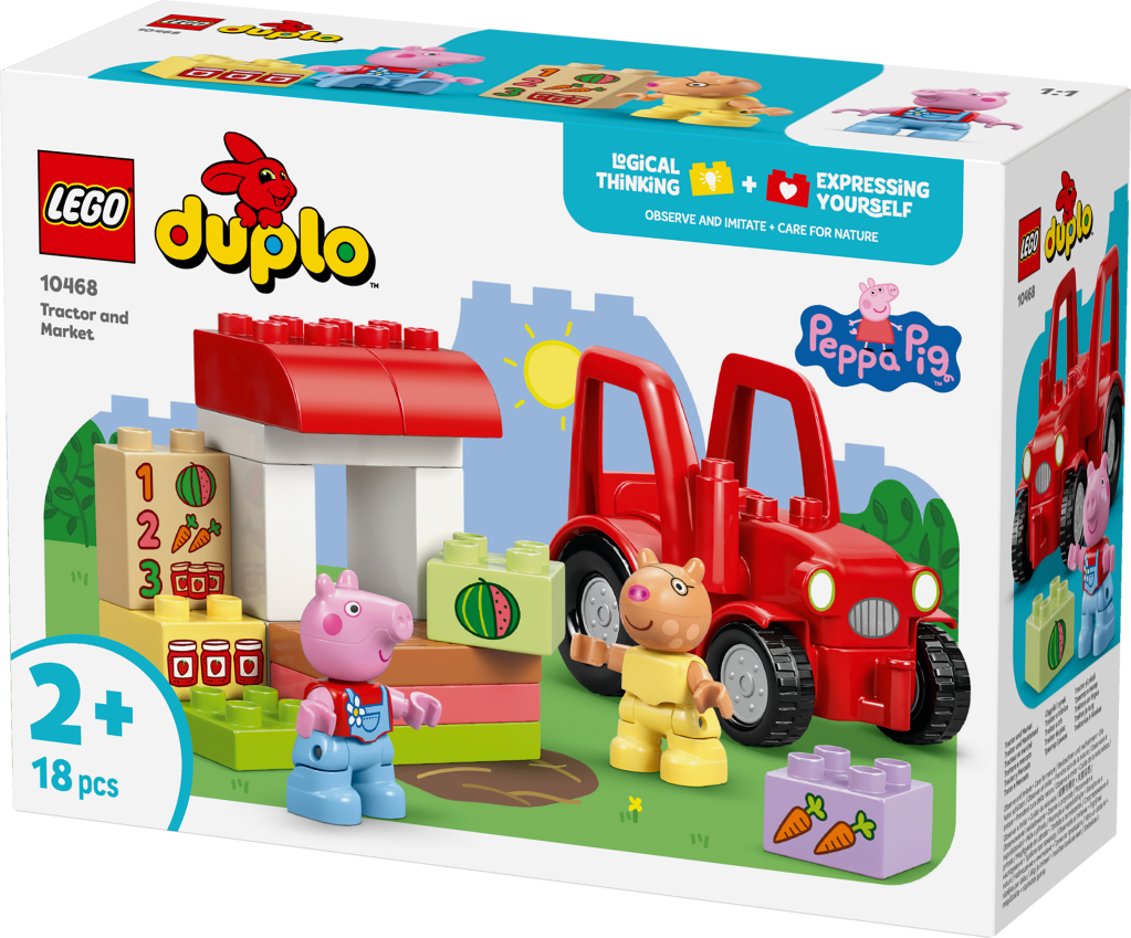 boîte LEGO® DUPLO Peppa Pig 10468 Tracteur et Marché