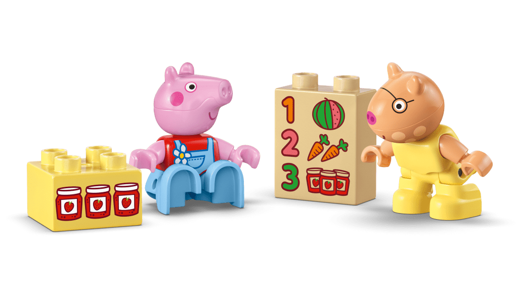 figurines LEGO® DUPLO Peppa Pig 10468 Tracteur et Marché