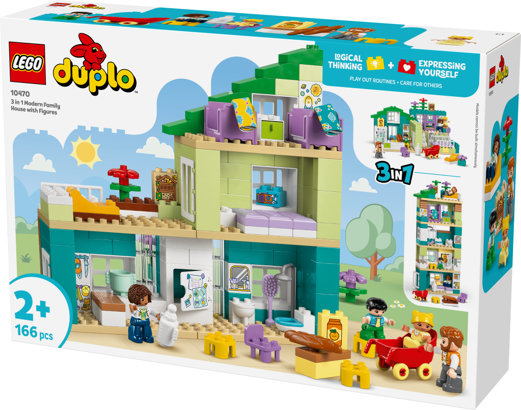boîte LEGO® DUPLO Ma Ville 10470 La Maison Familiale Moderne 3-en-1