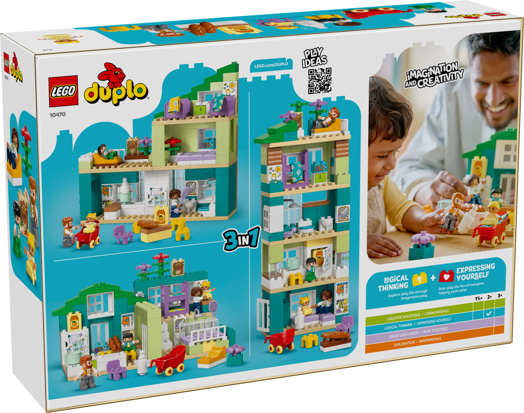 boîte LEGO® DUPLO Ma Ville 10470 La Maison Familiale Moderne 3-en-1