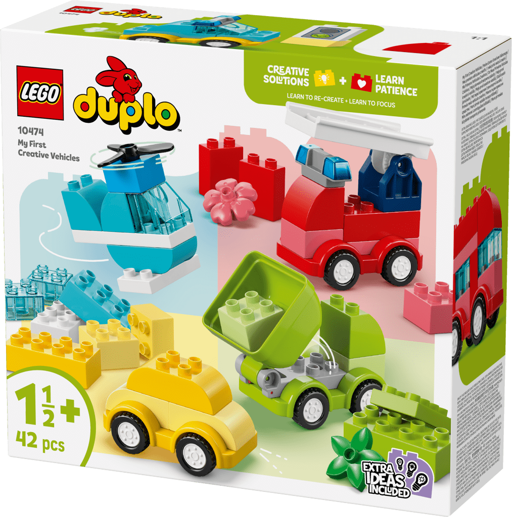 boîte LEGO® DUPLO My First 10474 Les Véhicules Créatifs