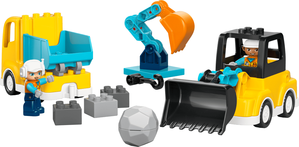 LEGO® DUPLO Ma Ville 10475 Les Véhicules de Chantier 3-en-1