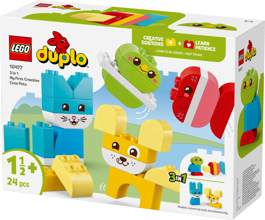 boîte LEGO® DUPLO My First 10477 Les Jolis Animaux Créatifs 3-en-1