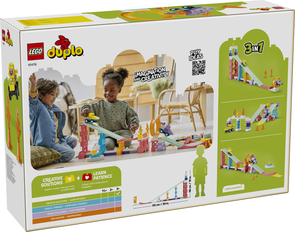 boîte LEGO® DUPLO Ma Ville 10478 Rampes Créatives 3-en-1 avec Véhicules